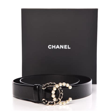 chanel pearl belt|genuine leather Chanel belt women.